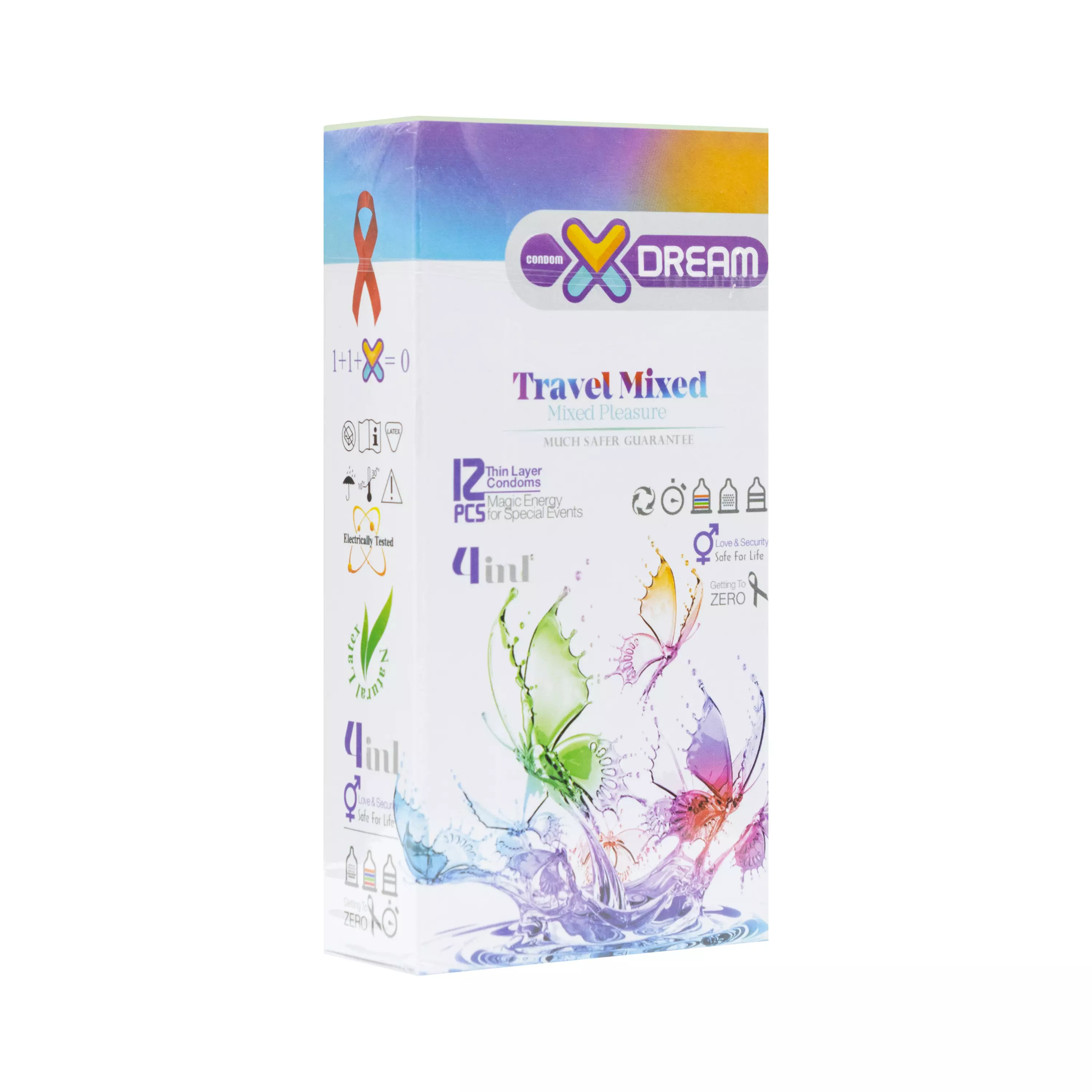کاندوم Travel Mixed بسته 12 عددی ایکسدریم